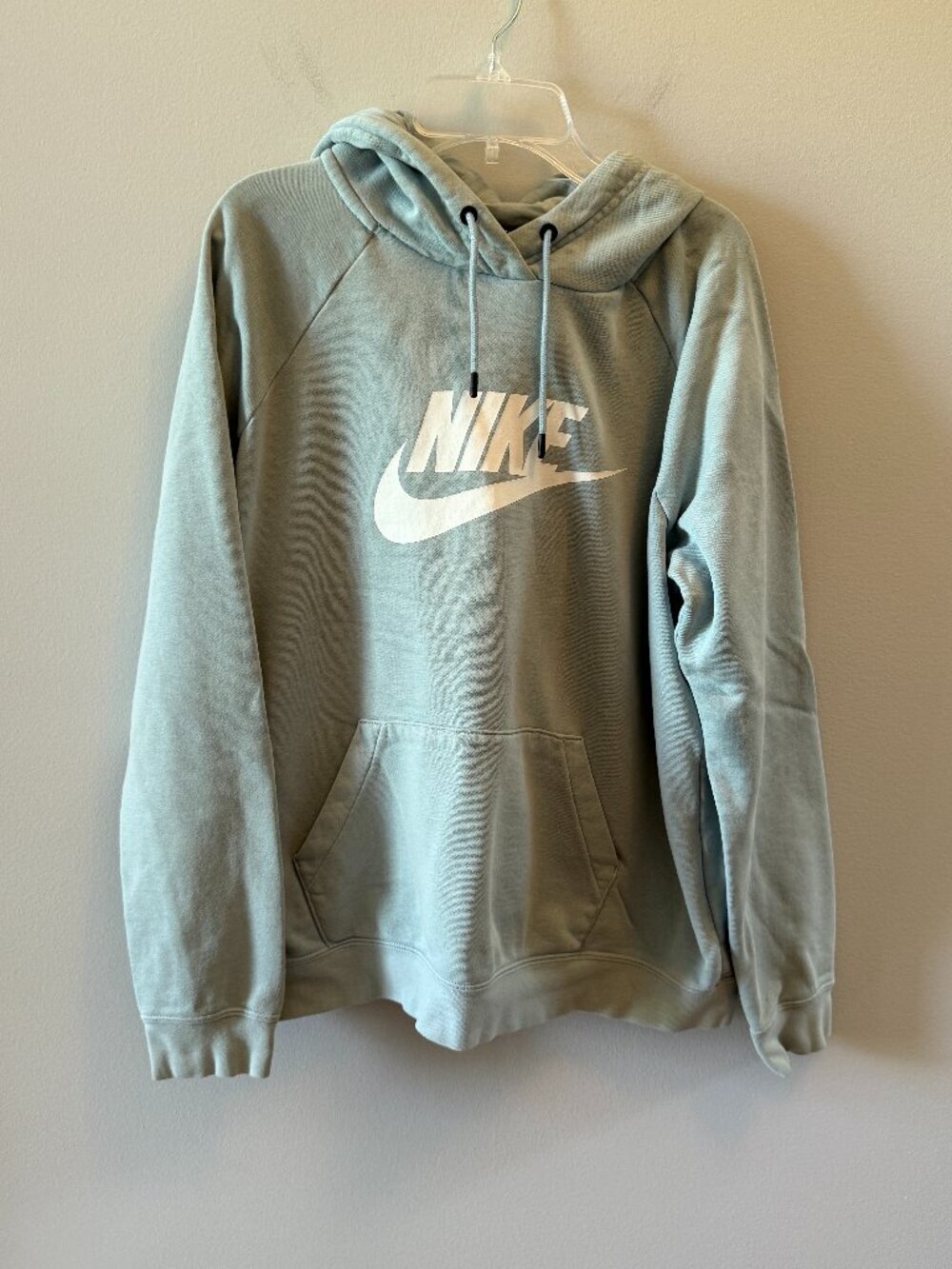 Nike Classic Hoodie Light Blue Size Large Pullover Hooded Sweatshirt